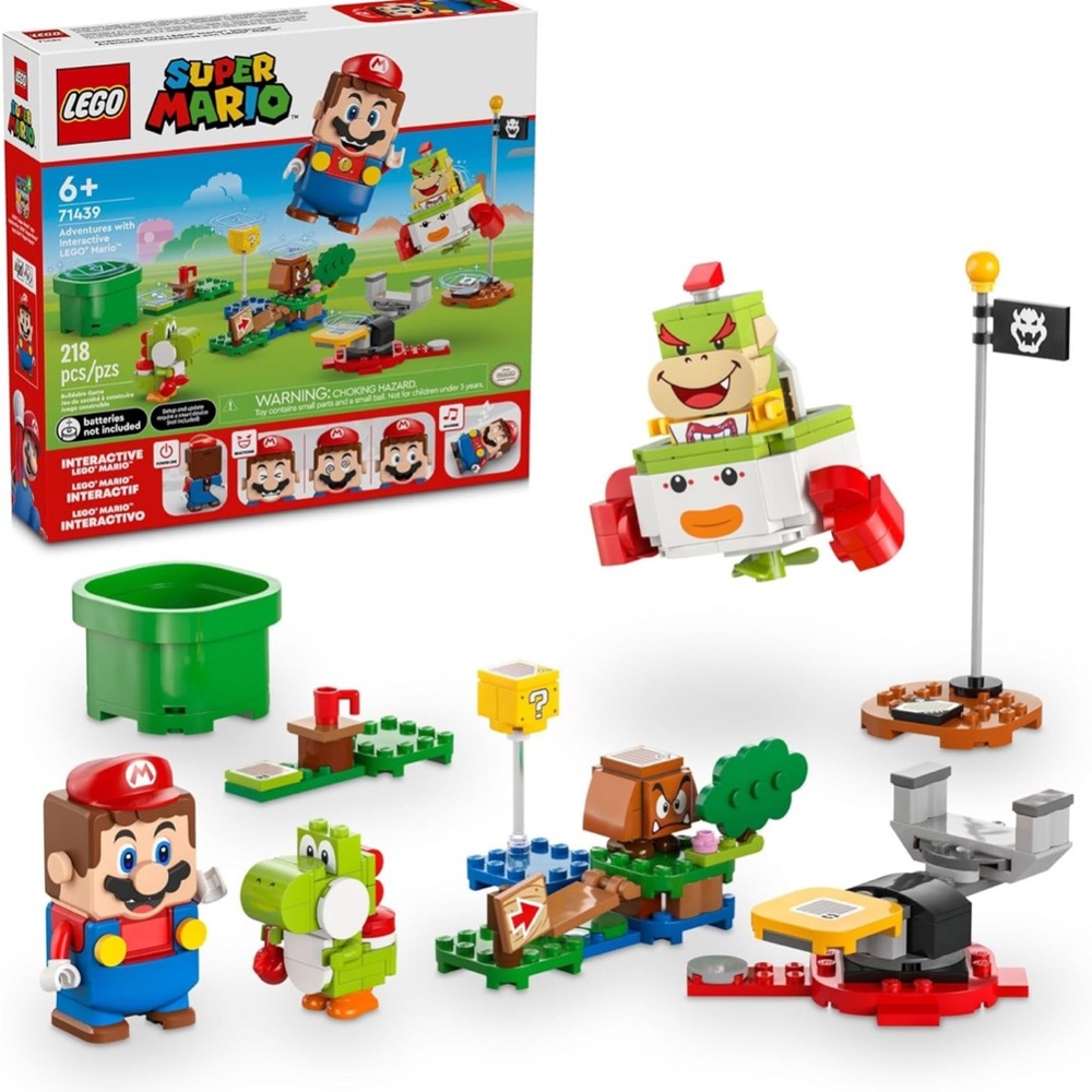 NIB LEGO Super Mario Adventures with Interactive Mario, Bowser, Yoshi Toy 71439